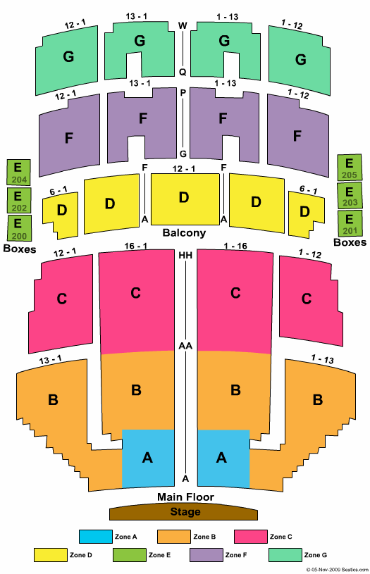 View Seating Map